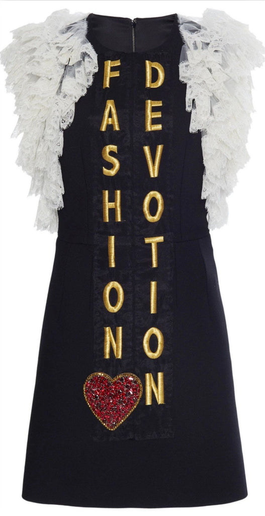 Fashion Devotion Ruffle-Lace-Detail Dress