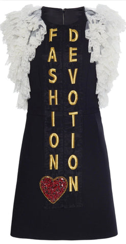 Fashion Devotion Ruffle-Lace-Detail Dress