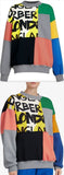 Graffiti Print Panel Sweatshirt