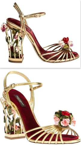 Caged Flower Sandals - DESIGNER INSPIRED FASHIONS