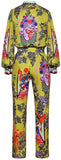 Printed Shirt and Trouser Set in Yellow