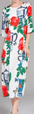 Floral & Pot Printed Dress