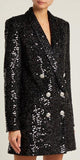 Double-Breasted Sequinned Blazer