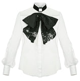 Sequined Bow Blouse