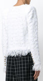 Fringed Tweed Jacket