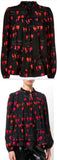 Petal Print Blouse