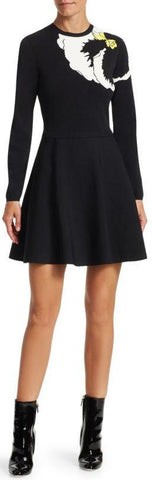 Pansy Jacquard Knit Dress