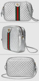 Laminated Leather Small Shoulder Bag