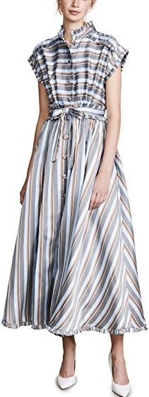 Striped Midi Dress