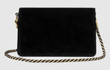 Shoulder Bag with Square G, Black