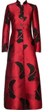 Printed Long Single-Breasted Coat