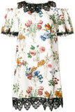 Floral-Print Cold-Should Dress