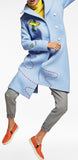 Light Blue Fly-Away Rocket Coat - DESIGNER INSPIRED FASHIONS