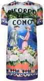 Short-Sleeve Printed Dress