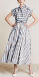 Striped Midi Dress