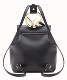 Black Leather Backpack