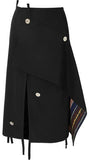 Asymmetric Embellished  Skirt