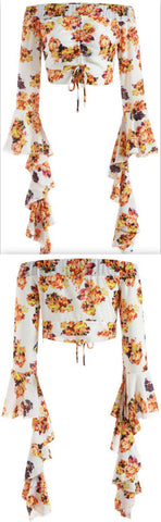 Floral Print Crop Top
