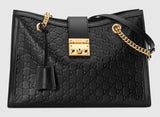 Padlock Signature Medium Leather Shoulder Bag