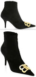 Point Toe Zip Booties