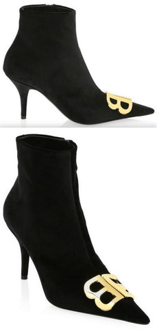 Point Toe Zip Booties