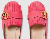 Suede Ballet Flat, Pink | DESIGNER INSPIRED FASHIONS