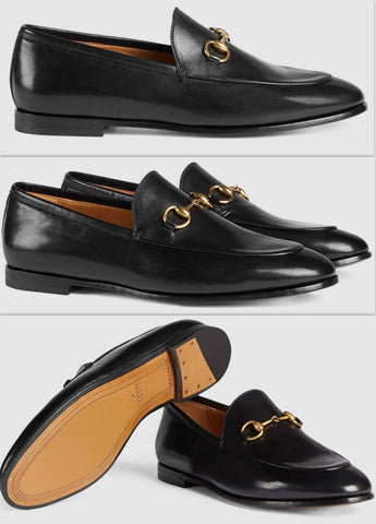 'Jordaan' Leather Loafers in Black - DESIGNER INSPIRED FASHIONS