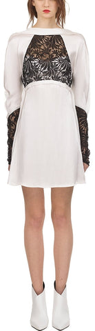 Lace Panel Mini Dress
