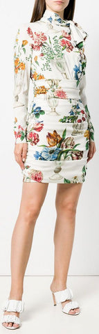 Glass Floral Print Dress
