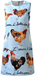 Rooster Printed Cady Dress