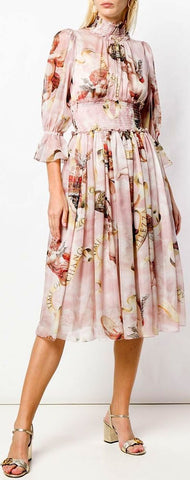 Cherub-Print Dress