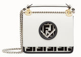 Kan I F Small White Leather Mini Bag