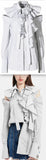 Ruffled Open-Shoulder Shirt