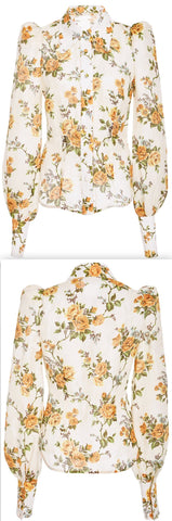 Golden Floral Shirt