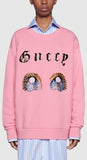 Oversize Sweatshirt with Manga Eyes