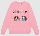Oversize Sweatshirt with Manga Eyes