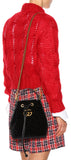 GG Marmont Velvet Bucket Bag - Blue, Black, Red