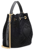 GG Marmont Velvet Bucket Bag - Blue, Black, Red