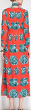 Cabbage Print Midi Dress