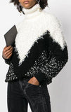 Textured Turtleneck Sweater