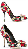 Daisy & Poppy Print Pumps