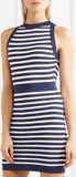 Striped Stretch-Knit Mini Dress