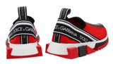 Slip-on Logo Sneakers, Red