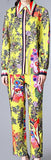 Printed Shirt and Trouser Set in Yellow