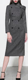 Double-Breasted Fitted Coat