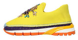 Jewel-Embellished Neoprene Slip-on Espadrille Sneakers - ( Orange, Yellow, Blue ) - DESIGNER INSPIRED FASHIONS