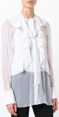 Pearl Ruffled Blouse
