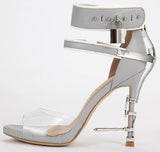 'Sybil' Leather Sandals - ( Black, Beige or Grey ) - DESIGNER INSPIRED FASHIONS