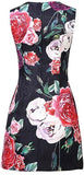 Peony Printed Jacquard Shift Mini Dress