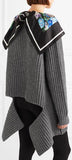 Ribber Wool Scarf Sweater